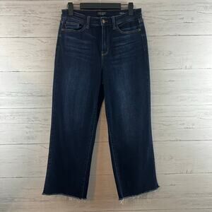 Judy Blue Dark Wash Wide Leg Crop Jeans Size 29